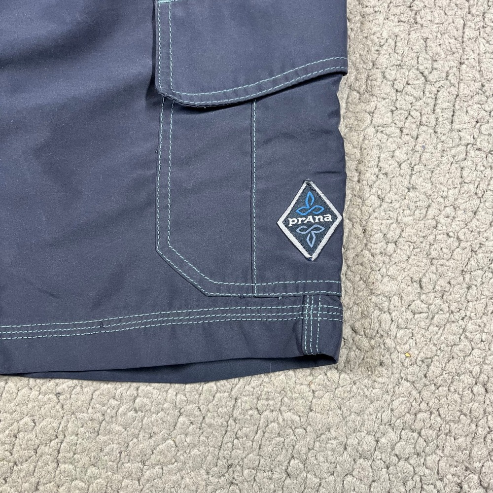 Prana Mens Cargo Board Shorts Navy Blue Outdoor Hiking Swimming Size 30 - Picture 2 of 10